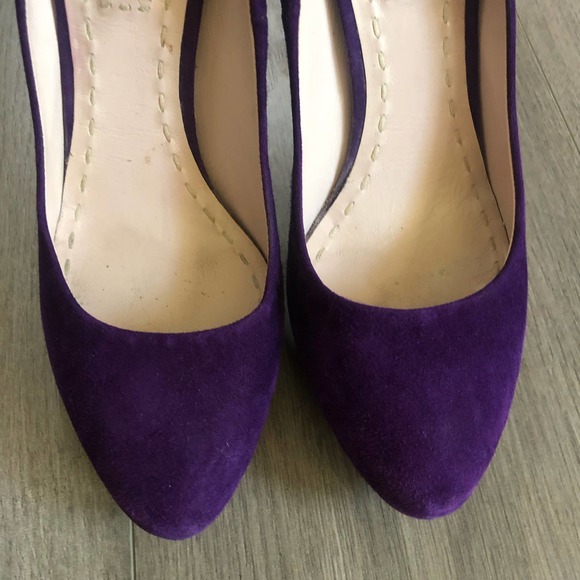 Miu Miu Purple Suede Heels - Picture 4 of 6